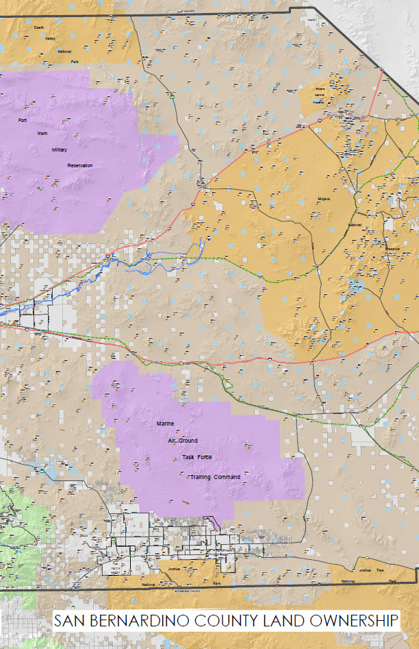 San Bernardino County Land Ownership Map